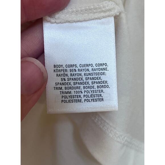 Anthropologie Deletta Alee Ruffled Blouse Ivory Size XS. NEW - Picture 9 of 11